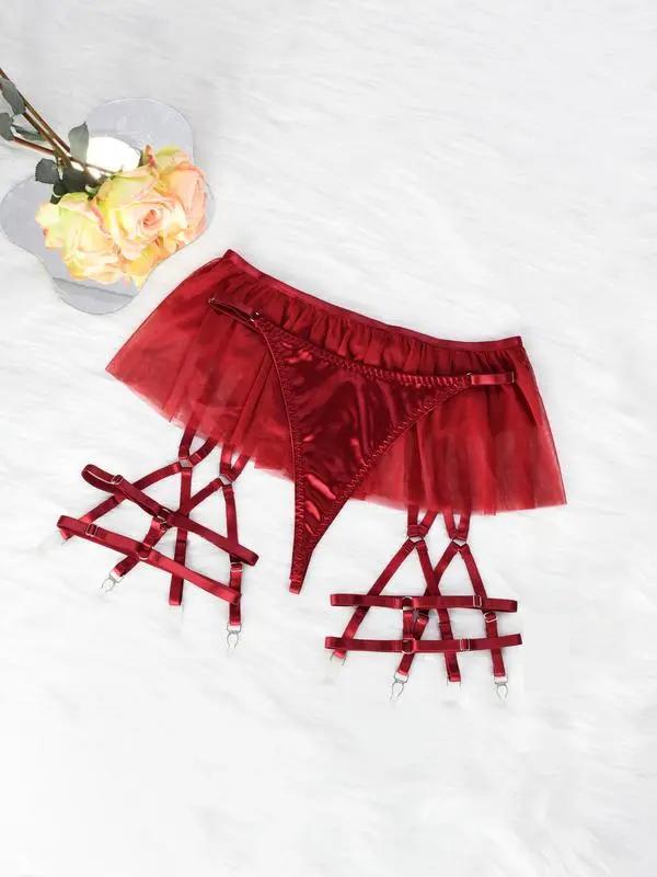 Women's sports bra 6pcs Sexy Silk Bow Front Push Up Bra Lingerie Set,Fashion Comfortable Lingerie & Underwear, girls red lingerieset Womenswear Lady sexy lingerie Elegance Feminine Elegant Everyday Minimalist